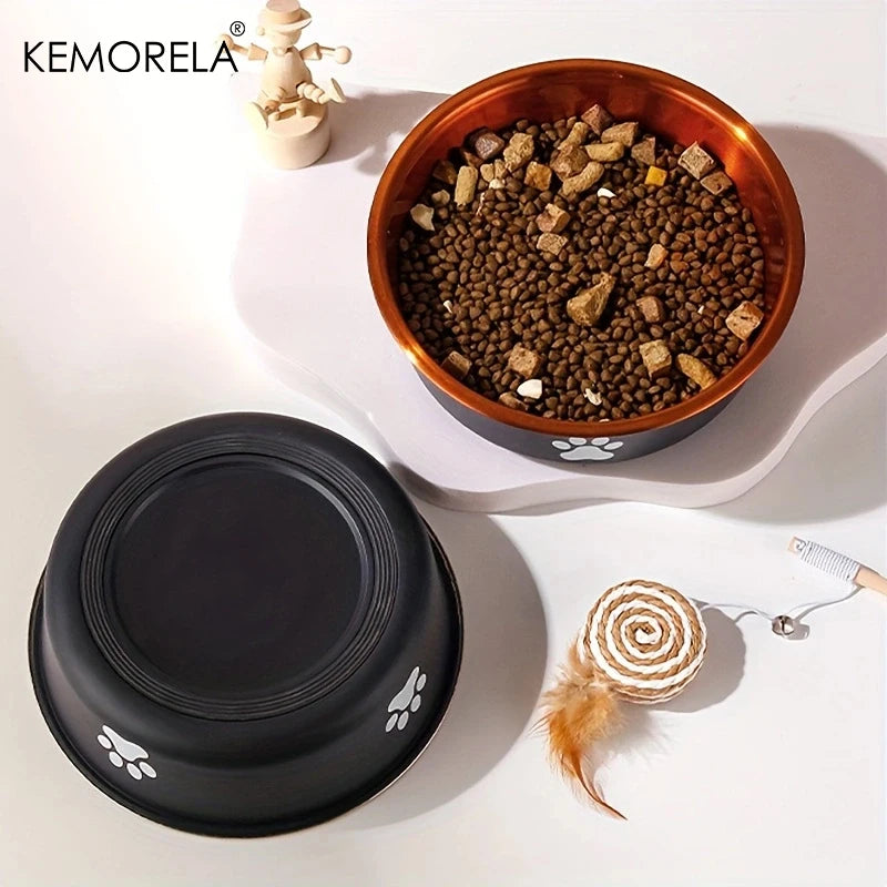 Comedero de acero inoxidable antideslizante para perrosComederos