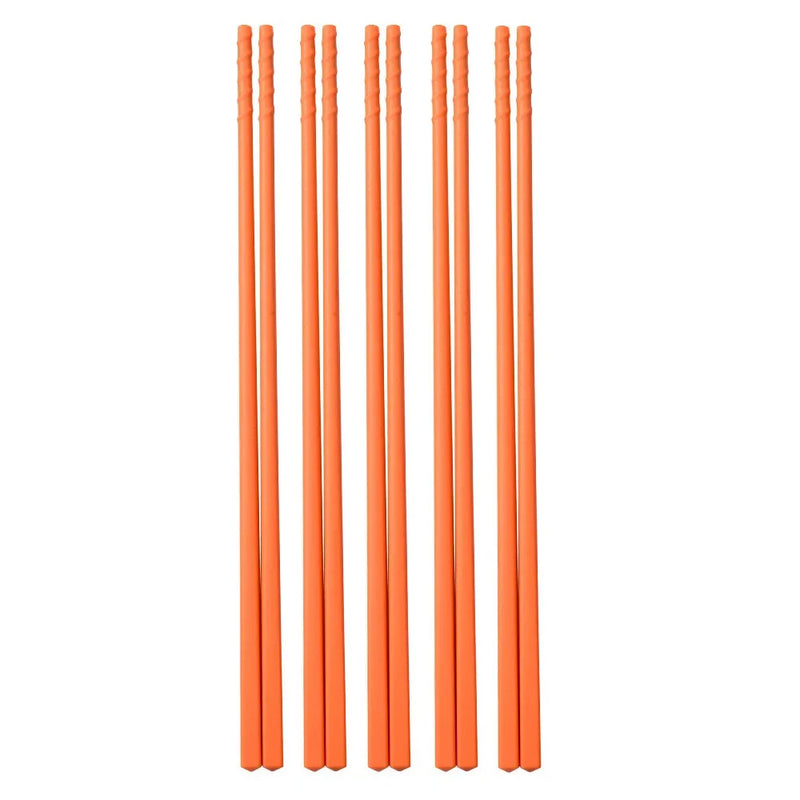 Juego de 5 pares de palillos de silicona antideslizantesCubiertos