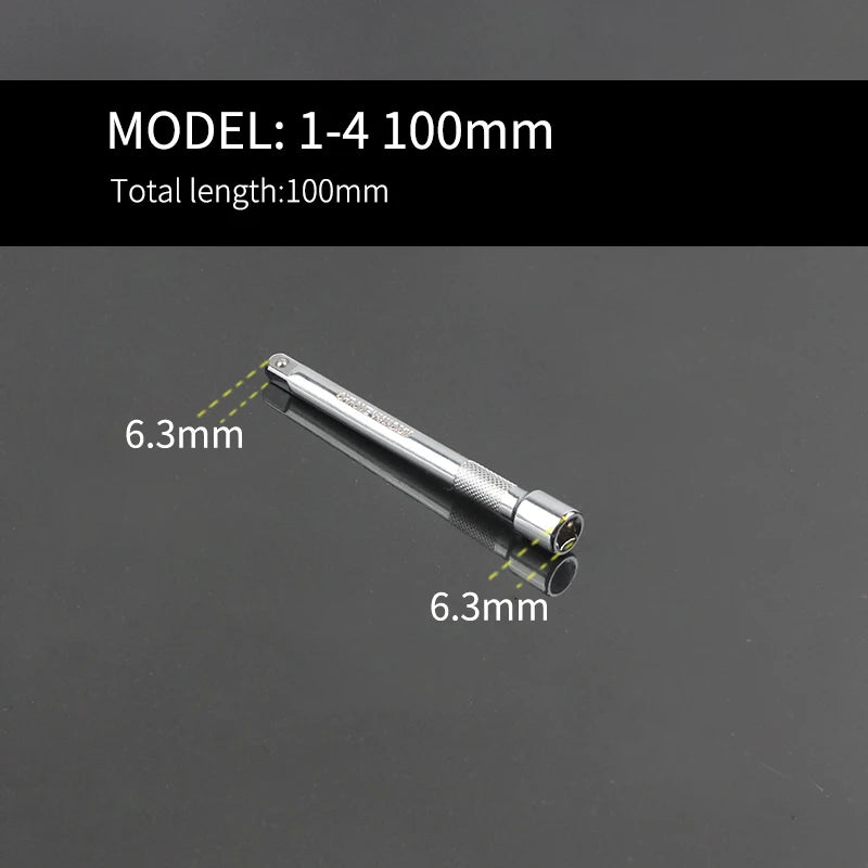 Barra de extensión para trinquete de 1/4", 3/8" y 1/2" - Acero Cr-VHerramientas