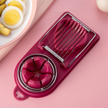 Multifunctional egg cutter cutter, sectioner and flower-shaped mold