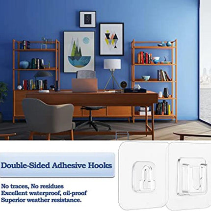 Multi-Surface Double-Sided Adhesive Wall Hooks