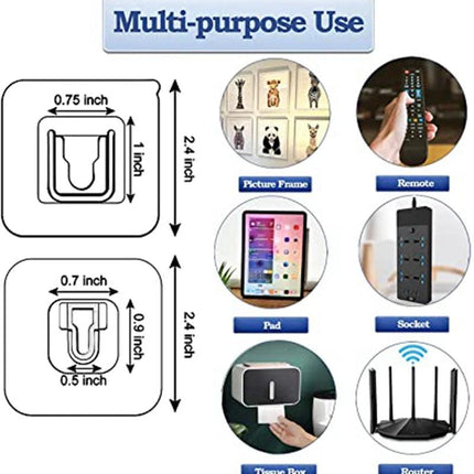 Multi-Surface Double-Sided Adhesive Wall Hooks