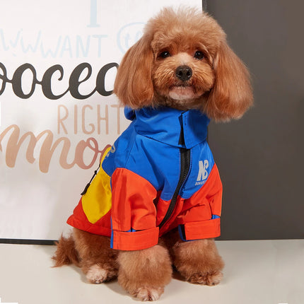 Chaqueta impermeable con forro polar interior para perros