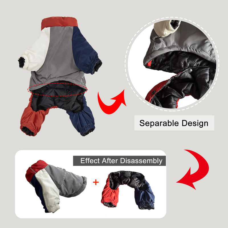 Chaqueta 2 en 1 reflectante para perrosRopaAnimals & Pet Supplies > Pet Supplies > Pet Apparel > Pet Jackets