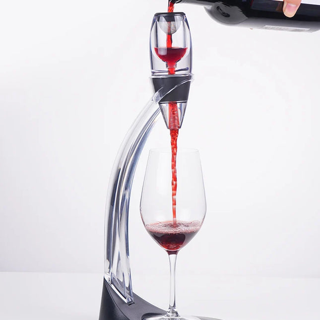 Professional Filter Wine Pourer and Decanter with Stand