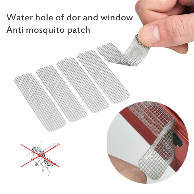 Adhesive mesh for mosquito net repair