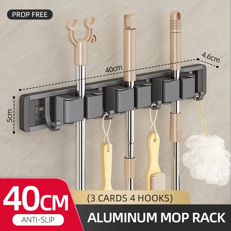 Soporte de almacenamiento para escobas y mopas de aluminioColgadoresCameras & Optics > Photography > Lighting & Studio > Studio Stands & Mounts > Wall Mounts