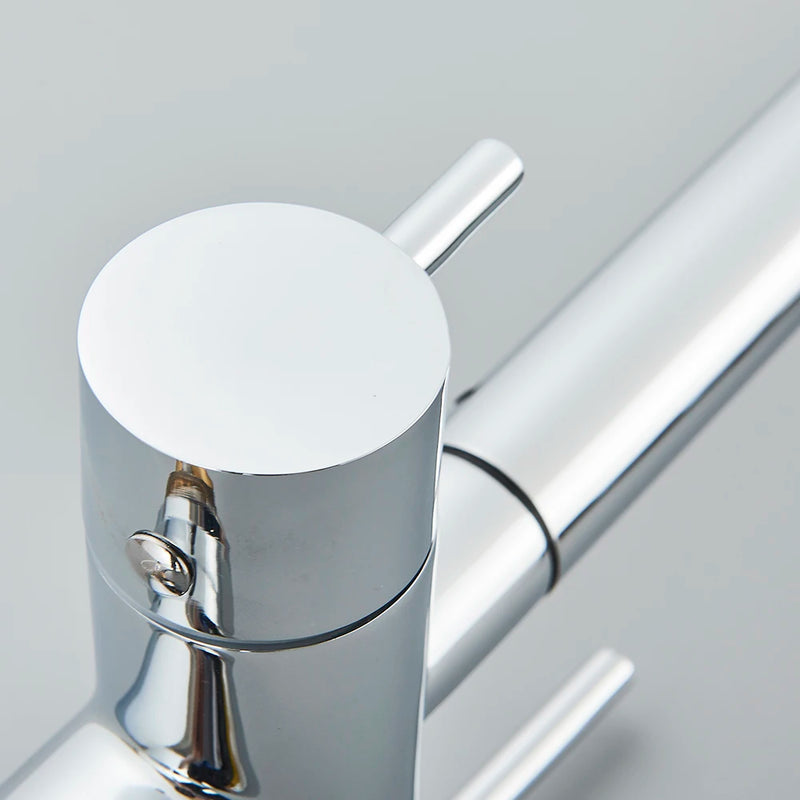 Grifo de cocina mezclador doble manija de latón cromado con filtro de agua 3-VíasGrifosHardware > Plumbing > Plumbing Fixtures > Faucets > Kitchen Sink Faucets