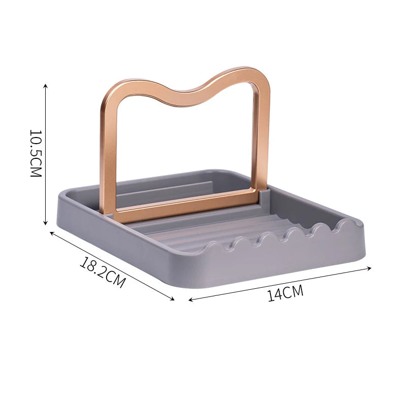 Soporte plegable multifuncional para accesorios de cocinaSoportes utensilios de cocina