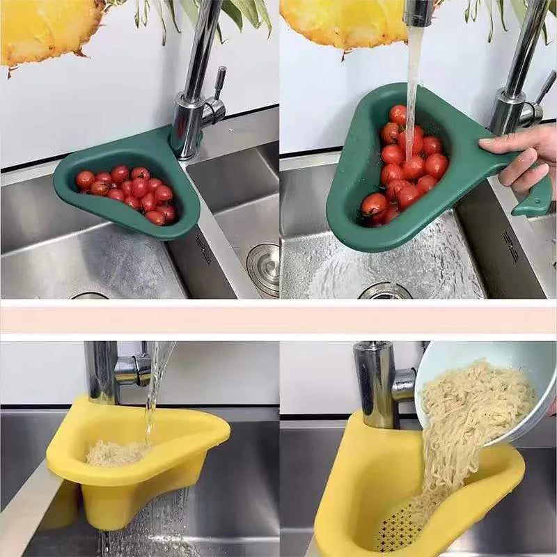 Escurridor en forma de cesta para grifo de fregaderoAccesorios para fregaderoHome & Garden > Kitchen & Dining > Kitchen Tools & Utensils > Sink Caddies
