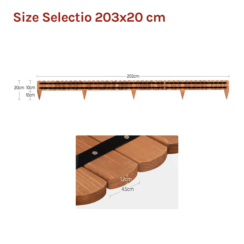 Borde de jardín flexible de madera para céspedVallasHardware > Fencing & Barriers > Garden Borders & Edging > Edging