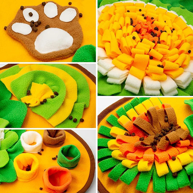 Manta de entrenamiento olfativo para buscar comidaComederos