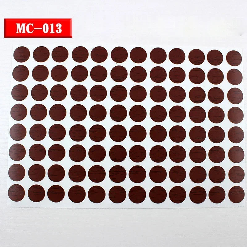 Cubiertas adhesivas para tornillos de madera pack 96 unidades 15mmProtectores para muebles