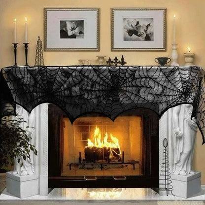 Mantel de mesa de encaje con temática para Halloween