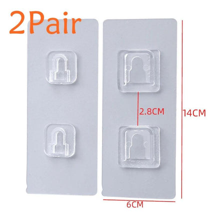 Multi-Surface Double-Sided Adhesive Wall Hooks