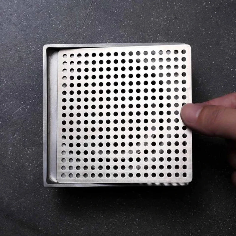 Tapa de drenaje de acero inoxidable para duchas y cocinasDesagüesHardware > Plumbing > Plumbing Fixture Hardware & Parts > Drain Components > Drain Covers & Strainers > Drain Covers