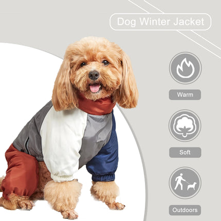 2 in 1 reflective dog jacket