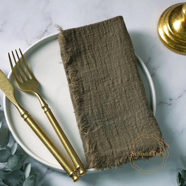 Rustic cloth napkins