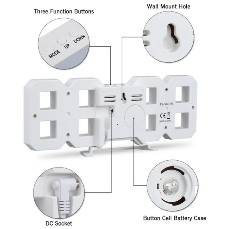 Reloj digital LED 3DRelojes