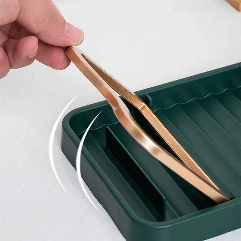 Soporte plegable multifuncional para accesorios de cocinaSoportes utensilios de cocina