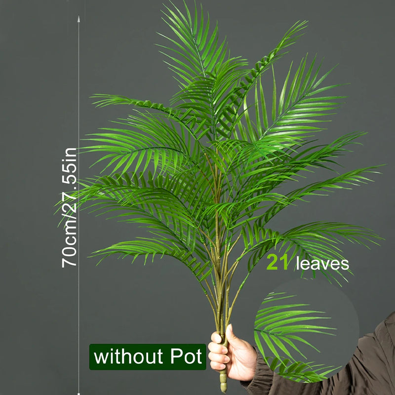 Planta artificial de palma tropical | 50-88 cm | hojas verdes realistas sin maceta para decoración de hogar, oficina y jardínPlantas artificialesHome & Garden > Decor > Artificial Flora > Artificial Non-Flowering Plants