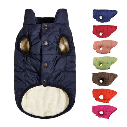 Fleece lined vest for dogs