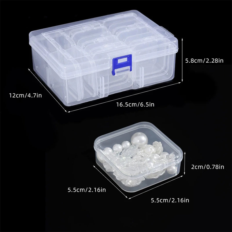 Caja organizadora de plástico transparente | 14 o 30 compartimentos con cajitas individualesAlmacenamientoHome & Garden > Household Supplies > Storage & Organization > Household Storage Containers