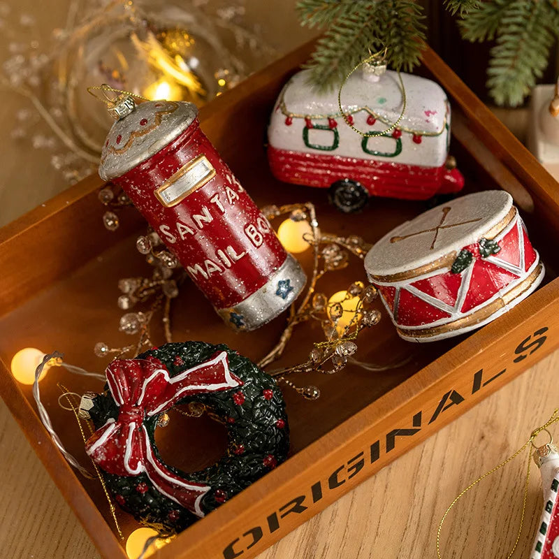 Colgante decorativo para el árbol con motivos navideños