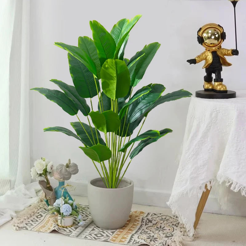 Planta artificial tropical 65-88 cm con hojas de palma y monstera para interior o exteriorPlantas artificialesHome & Garden > Decor > Artificial Flora > Artificial Non-Flowering Plants