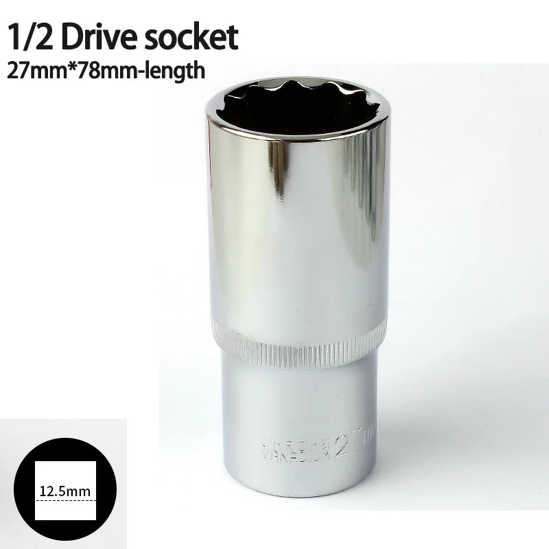 Vaso largo de impacto de 12 Puntas de 78mm 1/2Llaves de vasoHardware > Tool Accessories > Tool Sockets