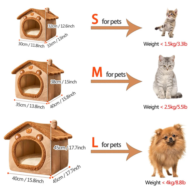 Foldable pet house