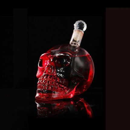 Skull shaped crystal wine and spirits bottle 125ml - 1000ml