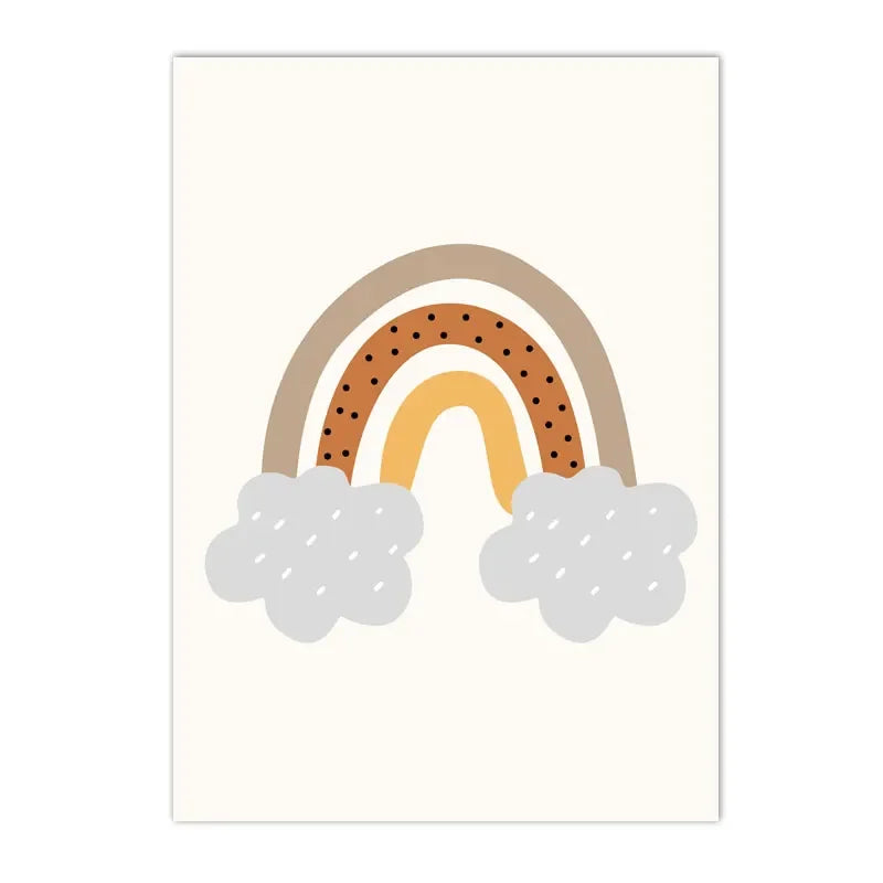 Cuadro Infantil en Lienzo – Arcoíris y Nubes | Tamaño Compacto para Habitaciones InfantilesCuadrosHome & Garden > Decor > Artwork > Posters, Prints, & Visual Artwork > Posters