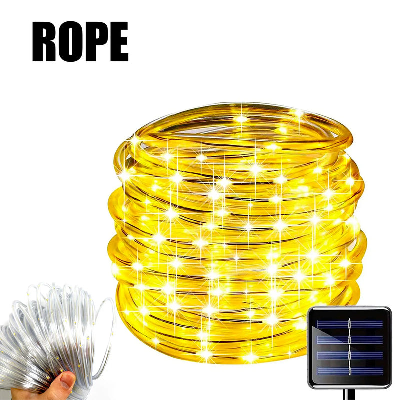 Tiras de luces LED solares para decoración al aire libreTiras LEDHome & Garden > Lighting > Light Ropes & Strings
