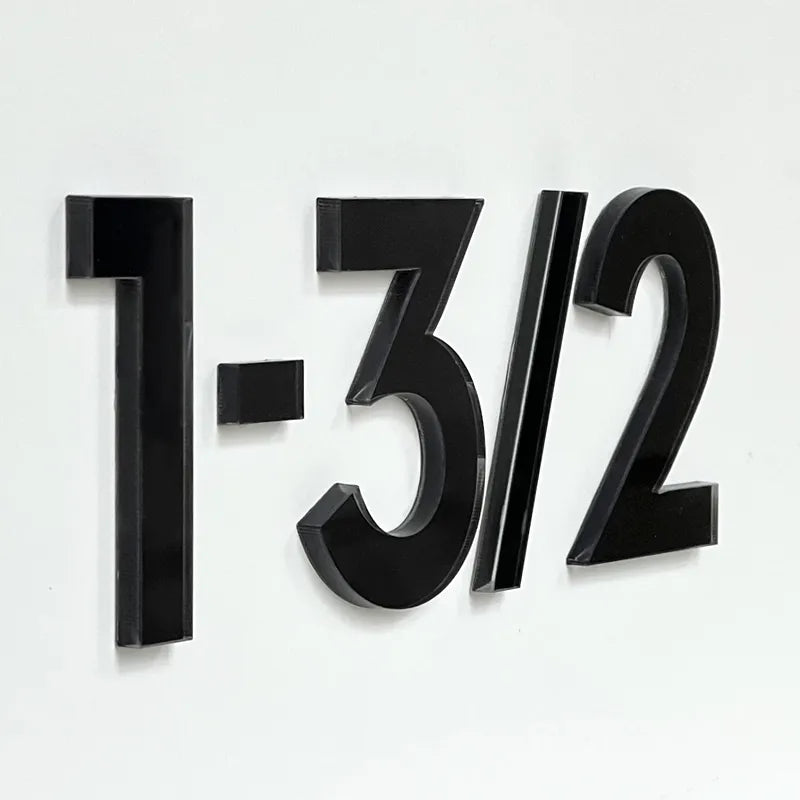 Letras y números autoadhesivos de acrílico para exteriores 75mm