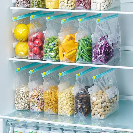 Reusable airtight food storage bags