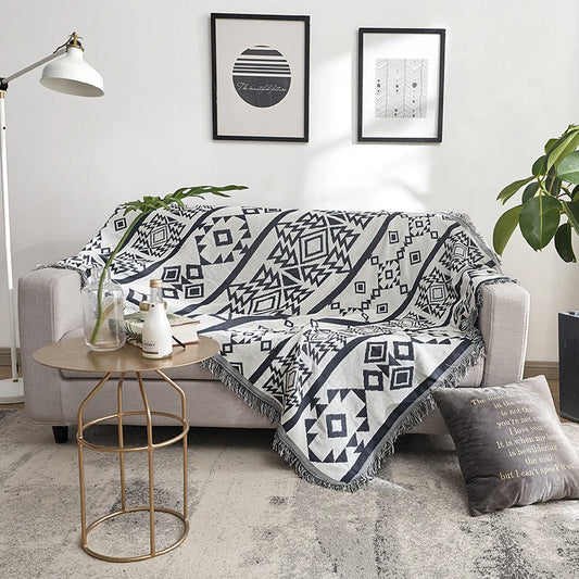 Multifunctional thin blanket with two sides printing