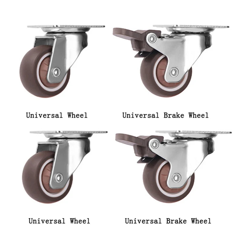 4 ruedas giratorias universales para muebles con freno de seguridadRuedasHardware > Hardware Accessories > Casters