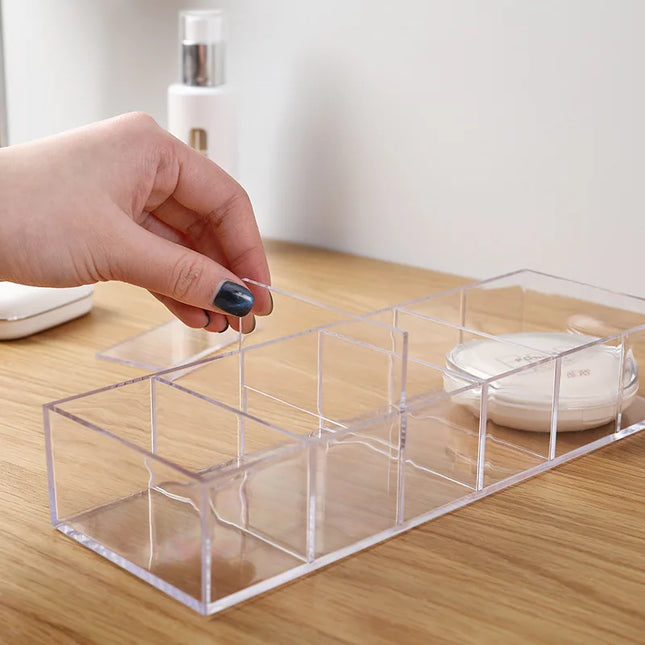 Clear acrylic cosmetic storage box