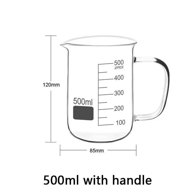 Taza medidora de vidrio borosilicato con asa – 50 ml a 1000 ml | Graduada, resistente al calorTazas medidorasHome & Garden > Kitchen & Dining > Kitchen Tools & Utensils > Measuring Cups & Spoons > Measuring Cups