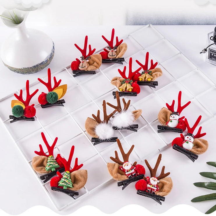 Reindeer antler hairpins for children