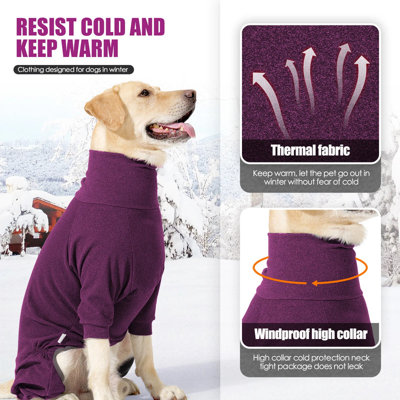 Forro polar térmico y cortavientos con cuello alto para perrosRopaAnimals & Pet Supplies > Pet Supplies > Pet Apparel