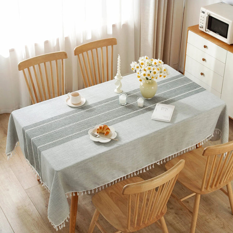 Mantel de lino y algodón para mesa rectangularMantelesHome & Garden > Linens & Bedding > Table Linens > Tablecloths