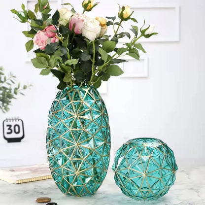 Vase en verre décoratif et créatif élégant