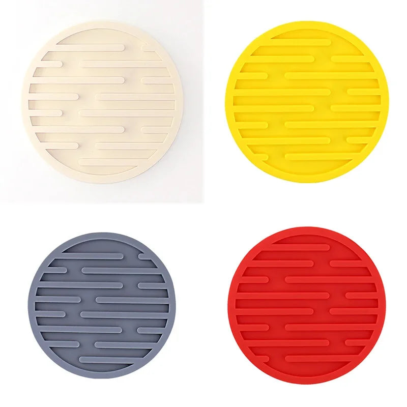 Set de 4 posavasos redondos de silicona antideslizantes de 10 cmPosavasosHome & Garden > Kitchen & Dining > Barware > Coasters