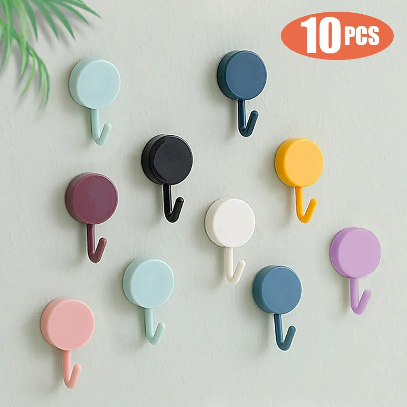 Colorful Self Adhesive Wall Hooks