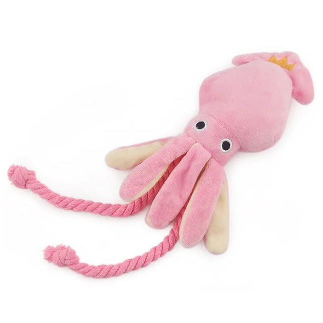 Peluche de cuerda con forma de pulpo