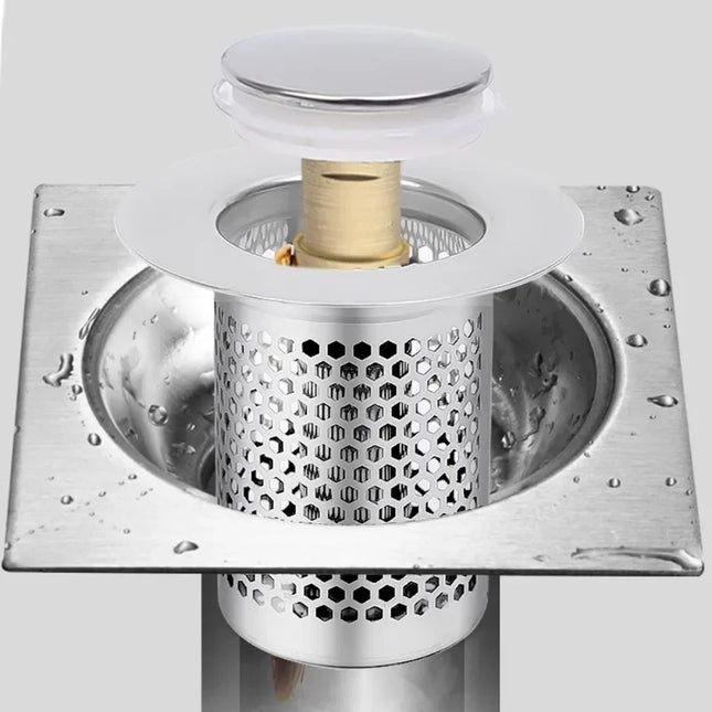 Stainless Steel Pop-Up Drain Strainer