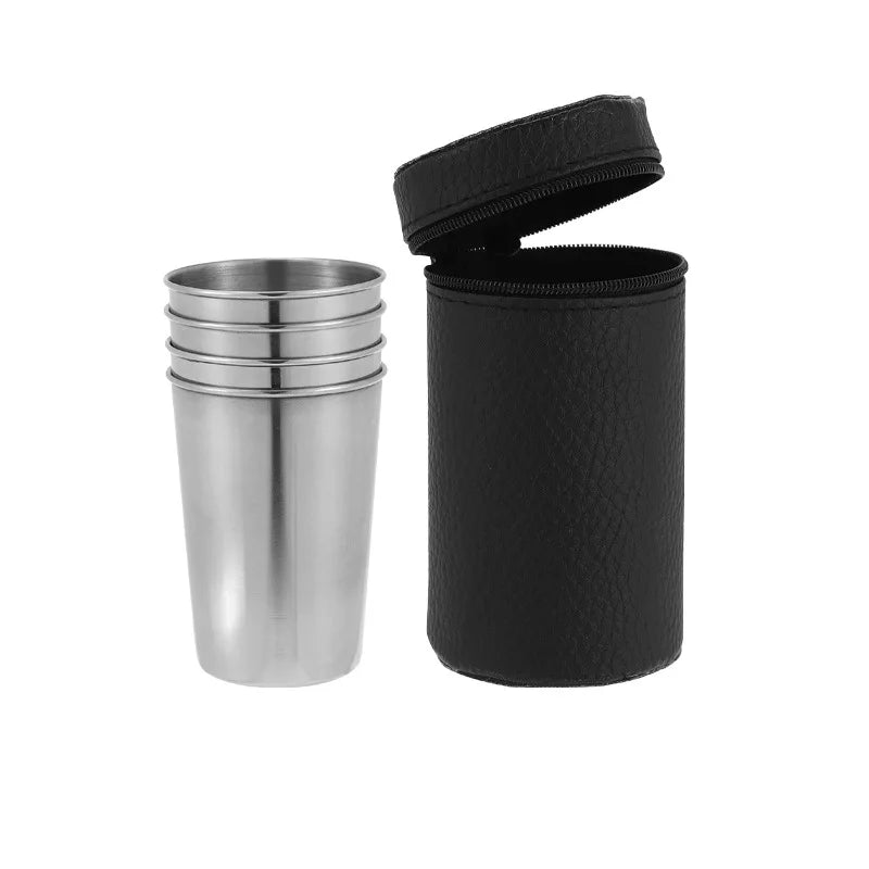Juego de tazas 150ml de acero inoxidable plegables para exteriorAccesoriosHome & Garden > Kitchen & Dining > Tableware > Drinkware > Tumblers