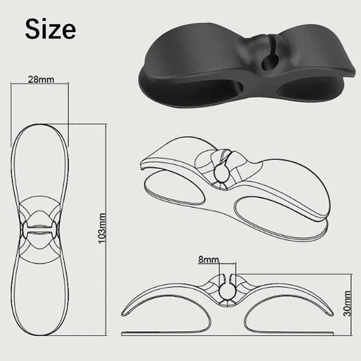 Adhesive cable organizer